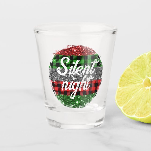 Copo De Shot Noite Silenciosa: Natal Personalizado (Frente)