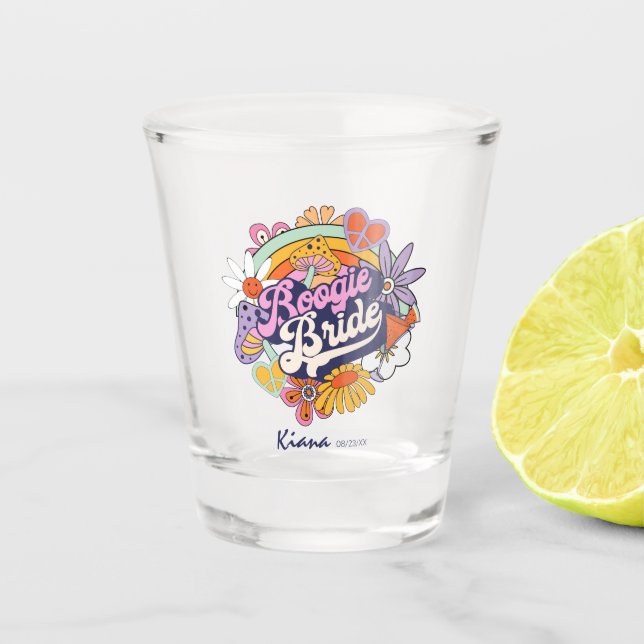 Copo De Shot Noiva Boogie Groovy dos Anos 70 ID929 (Frente)