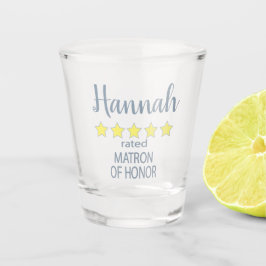 Copo De Shot Noiva & Corte de Honra 5 Estrelas Dama de Honra