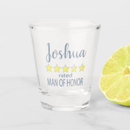 Copo De Shot Noiva & Cortejo 5 Estrelas Homem de Honra