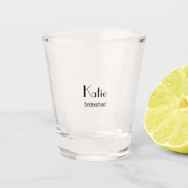 Copo De Shot Noiva & Damas de Honor Personalizadas (Frente)