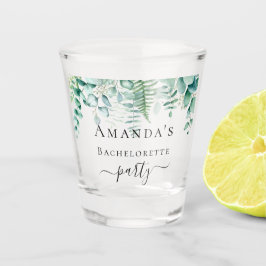 Copo De Shot Noiva eucalipto verde samambaias floresta