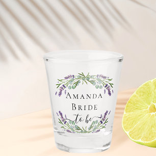 Copo De Shot Noiva lavanda eucalipto verde nome