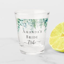 Copo De Shot Noiva tribo eucalipto verde samambaias floresta