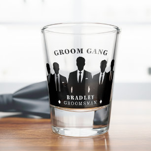 Copo De Shot Noivos Gang Homens de Terno Despedida de Solteiro 