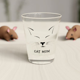 Copo De Shot Nome da Mamãe do Gatinho Fofo Dorminhoco