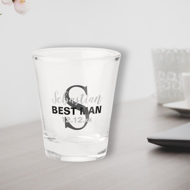 Copo De Shot Nome de Festa de casamento Simples Personalizado (Criador carregado)