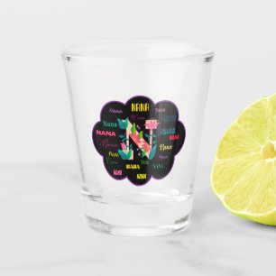 Copo De Shot Nome Floral Nana