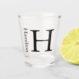 Copo De Shot Nome Monogrammed simples personalizado