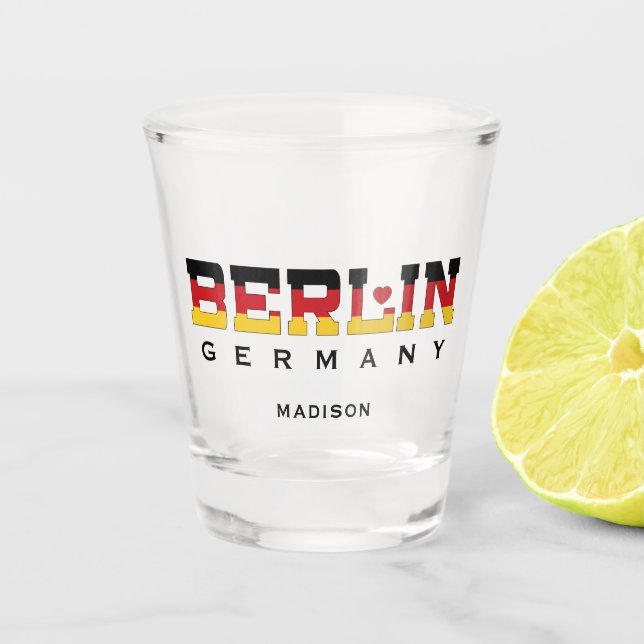 Copo De Shot Nome Personalizado Berlim Alemanha (Frente)