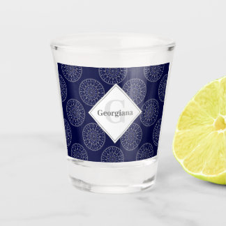 Copo De Shot Nome personalizado Ditsy Winter Snow Angels Snowme