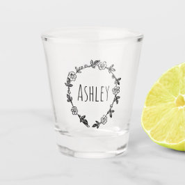 Copo De Shot nome personalizado do vidro de tiro