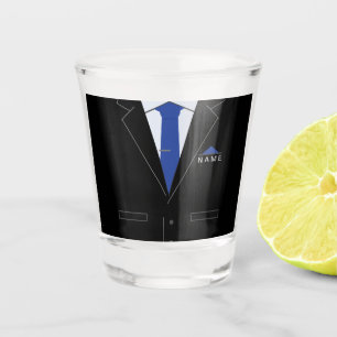 Copo De Shot Nome Personalizado Shot Glass Business Black Suit