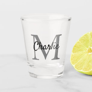 Copo De Shot Nome Simples Monograma Personalizado