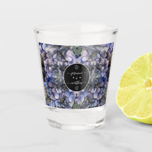 Copo De Shot Nomes de Casal Clássicos Florais Pretos Temperamen