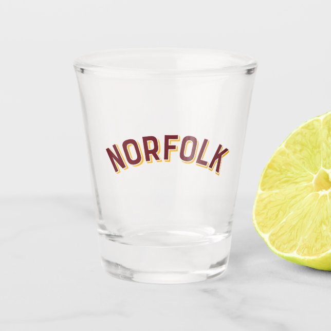 Copo De Shot Norfolk, Virginia Vintage Arch (Frente)