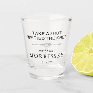 Copo De Shot Nós Amarrámos o Nó Casamento Personalizado
