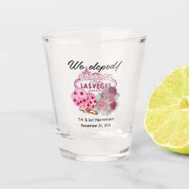 Copo De Shot NÓS FUGINOS PARA CASAR! Anúncio de Casamento com T