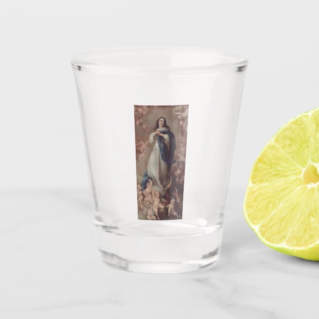 Copo De Shot Nossa Senhora da Conceição Imaculada Arte (Frente)