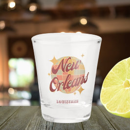 Copo De Shot Nova Orleans City Louisiana Retro Vintage