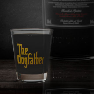 Copo De Shot O Dogfather - Presente do Dia dos Pais para o pai