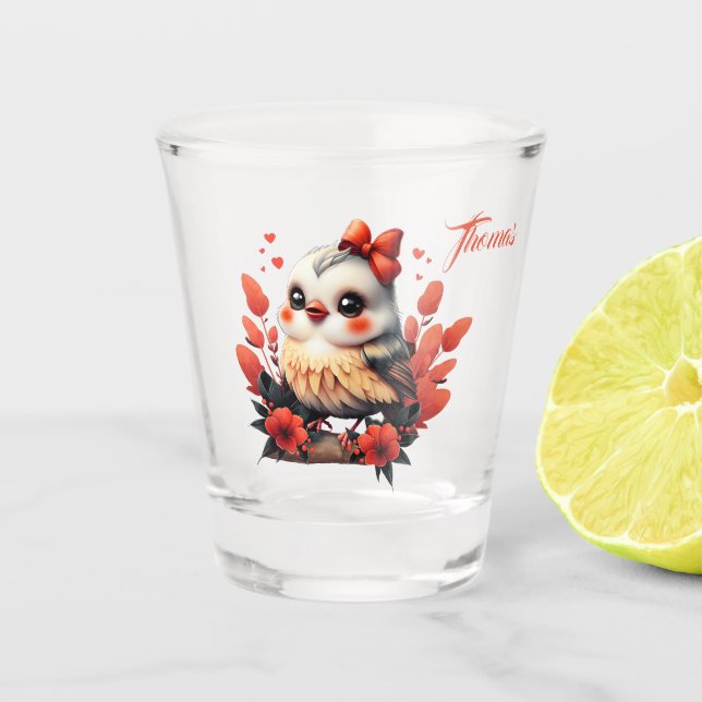 Copo De Shot O Pássaro Mágico: Uma Música de Cores. (Frente)