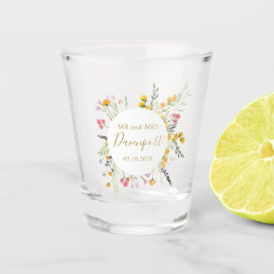 Copo De Shot O Sr. e a Sra. Wedding são a favor
