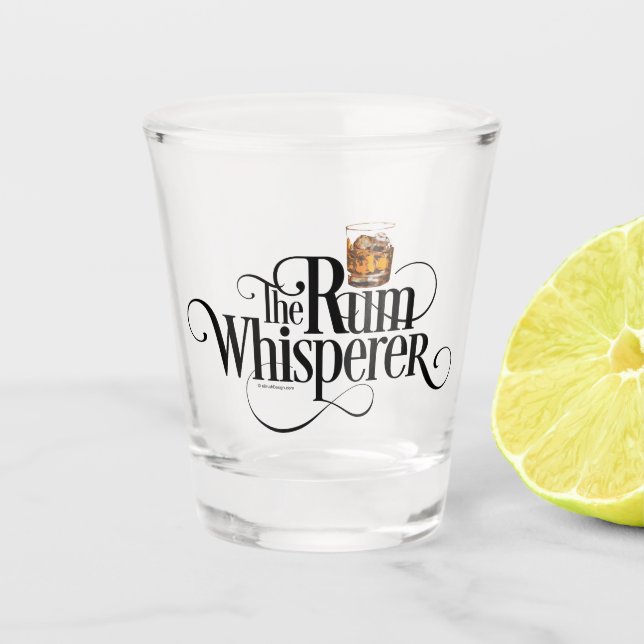 Copo De Shot O Vidro Do Suspiro De Rum (Frente)
