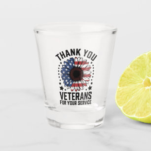 Copo De Shot Obrigado Veteranos Dia dos Veteranos Militares do 