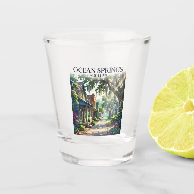 Copo De Shot Ocean Springs EUA (Frente)