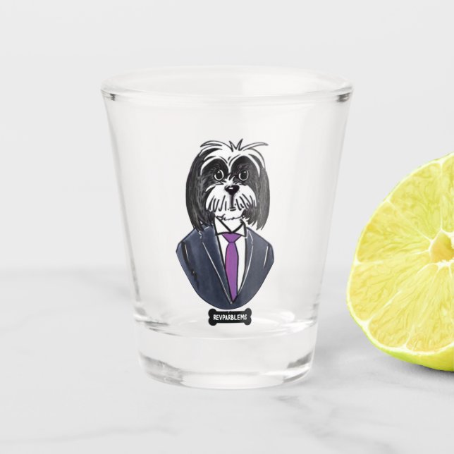 Copo De Shot Óculos Fotografados (Frente)