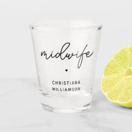 Copo De Shot Ofertas de Parteira Personalizada de Apreciação de