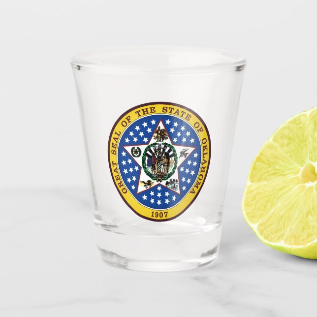 Copo De Shot Oklahoma State Seal (Frente)