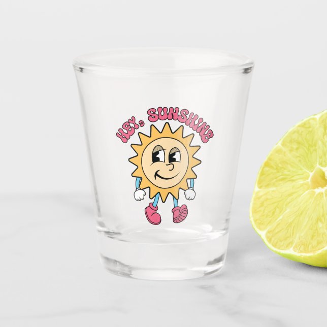 Copo De Shot Olá, Sunshine - Summer Vibes (Frente)
