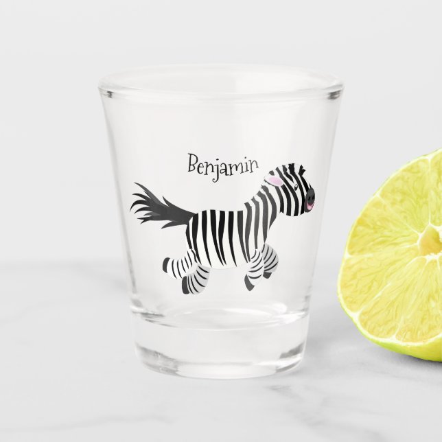 Copo De Shot Óptica engraçada e engraçada com desenho animado (Frente)