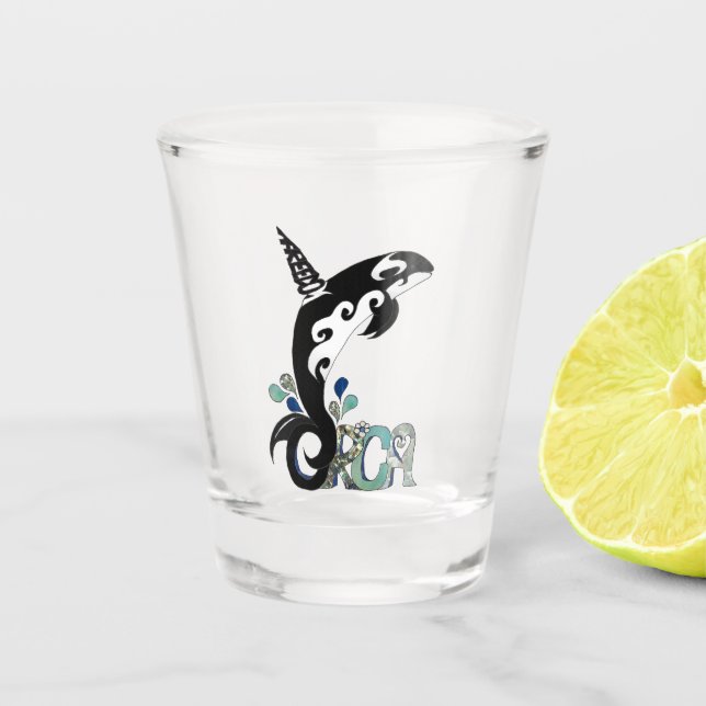 Copo De Shot Orca Freedom Art Shot glass (Frente)