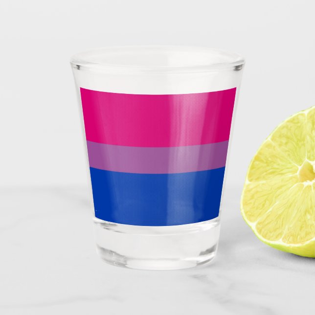 Copo De Shot Orgulho Bissexual! (Frente)