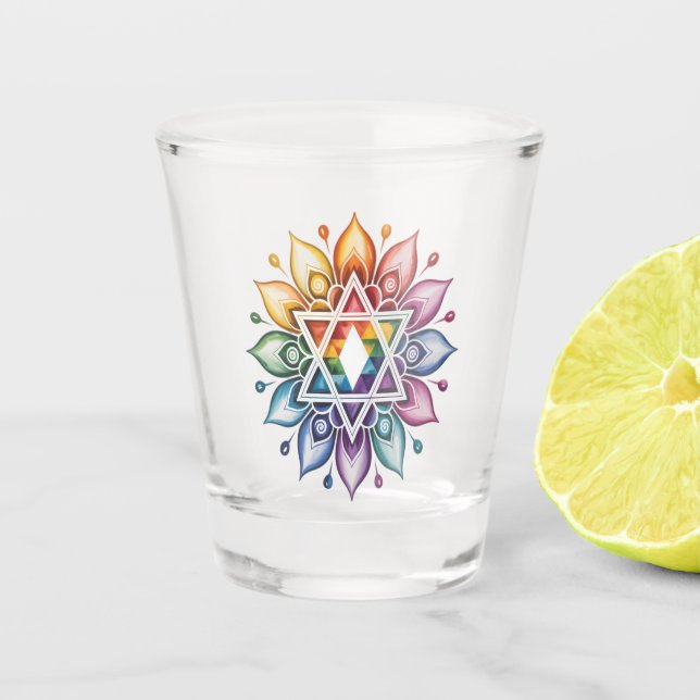 Copo De Shot Orgulho Gay Arco-íris LGBT (Frente)