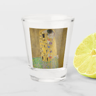 Copo De Shot Os Amantes Beijo Abraço por Gustav Klimt