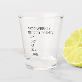Copo De Shot Os meus cinco pontos semanais - o dobro da ironia