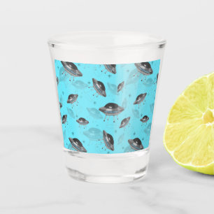 Copo De Shot OVNI azul