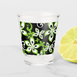 COPO DE SHOT PADRÃO ALOHA HAWAII EM PRETO/LIMÃO
