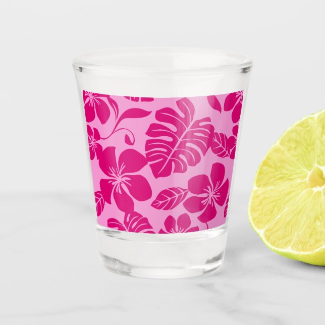 Copo De Shot PADRÃO DE BIKINI ROSA EM ROSA x 2 (Frente)