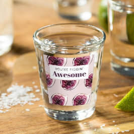 Copo De Shot Padrão de Fig Roxo Moderno e você é incrível