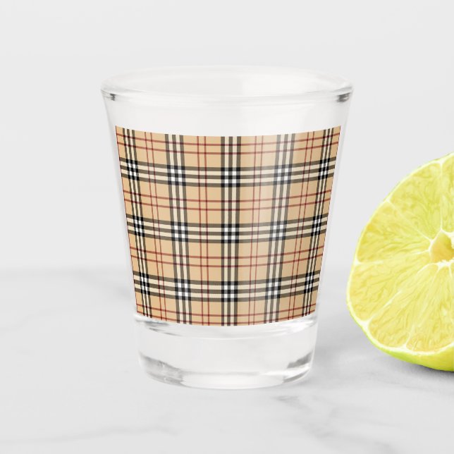 Copo De Shot Padrão de Tartan Escocês     (Frente)