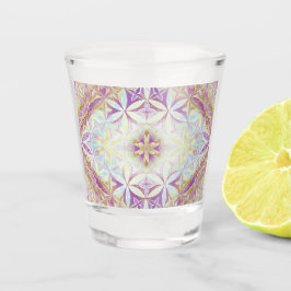 Copo De Shot Padrão Flor de Vida