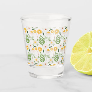 Copo De Shot Padrão Floral