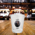 Copo De Shot Padrinho de casamento de despedida de solteiro<br><div class="desc">Personalize e adicione seu nome e foto. Texto preto: Padrinho de casamento</div>