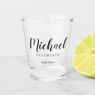 Copo De Shot Padrinho de casamento de nome personalizado - Vidr