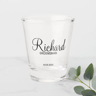 Copo De Shot Padrinho de casamento Personalizado de Script Mode
